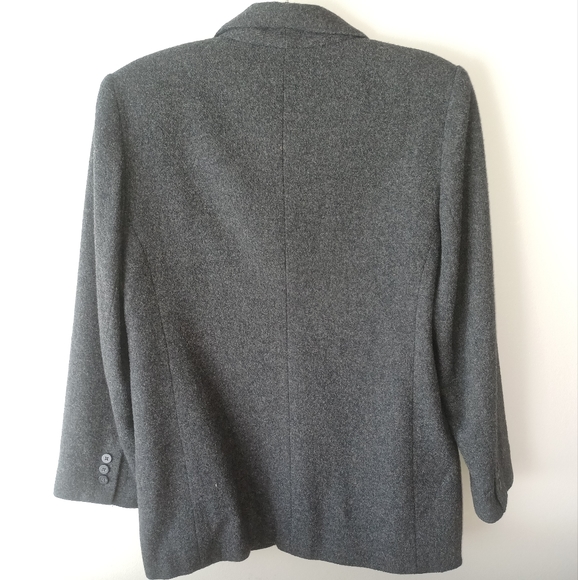 Eddie Bauer Gray Wool Blend Structured Blazer Women's Small oversized blazer - Picture 4 of 17